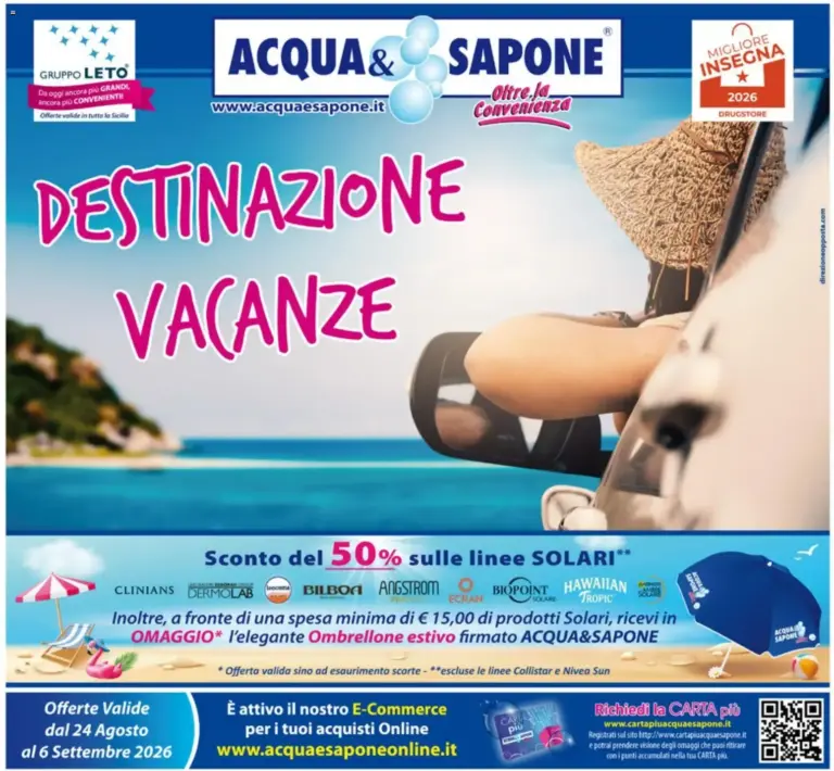 Acqua e Sapone volantino N.18 dal 24/08/2026