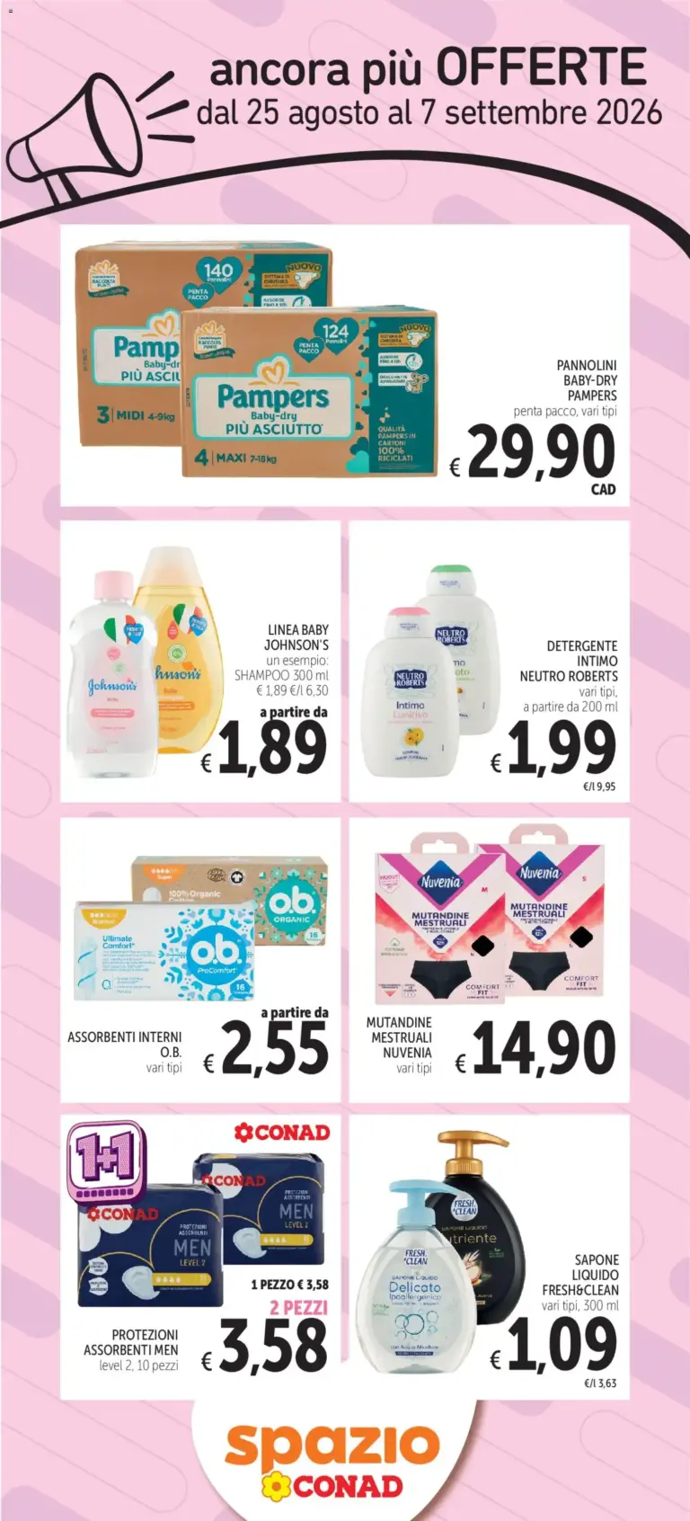 Spazio Conad volantino Ancora più dal 25/08/2026