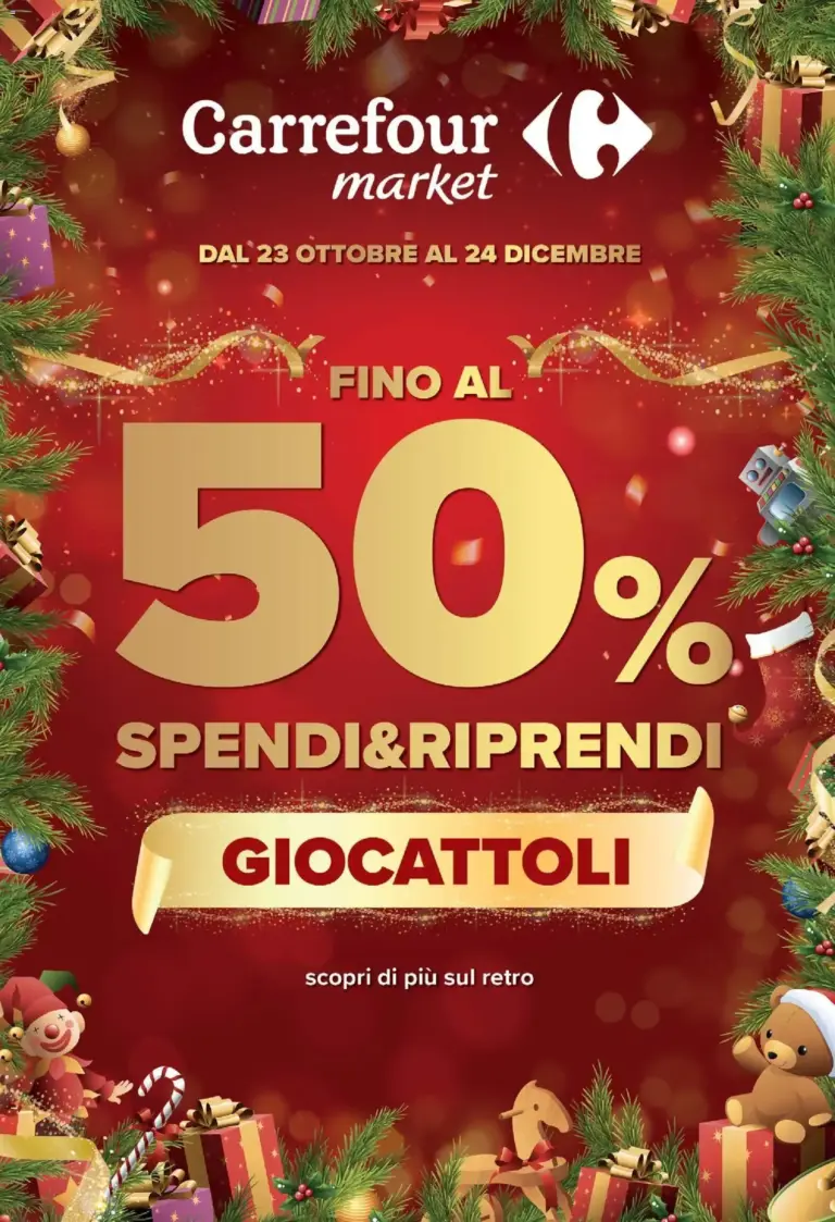 Carrefour volantino Market Giocattolo dal 23/10/2026