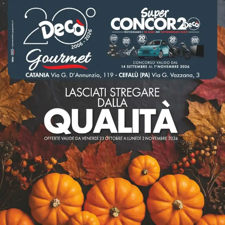 Decò volantino Gourmet Sicilia dal 23/10/2026
