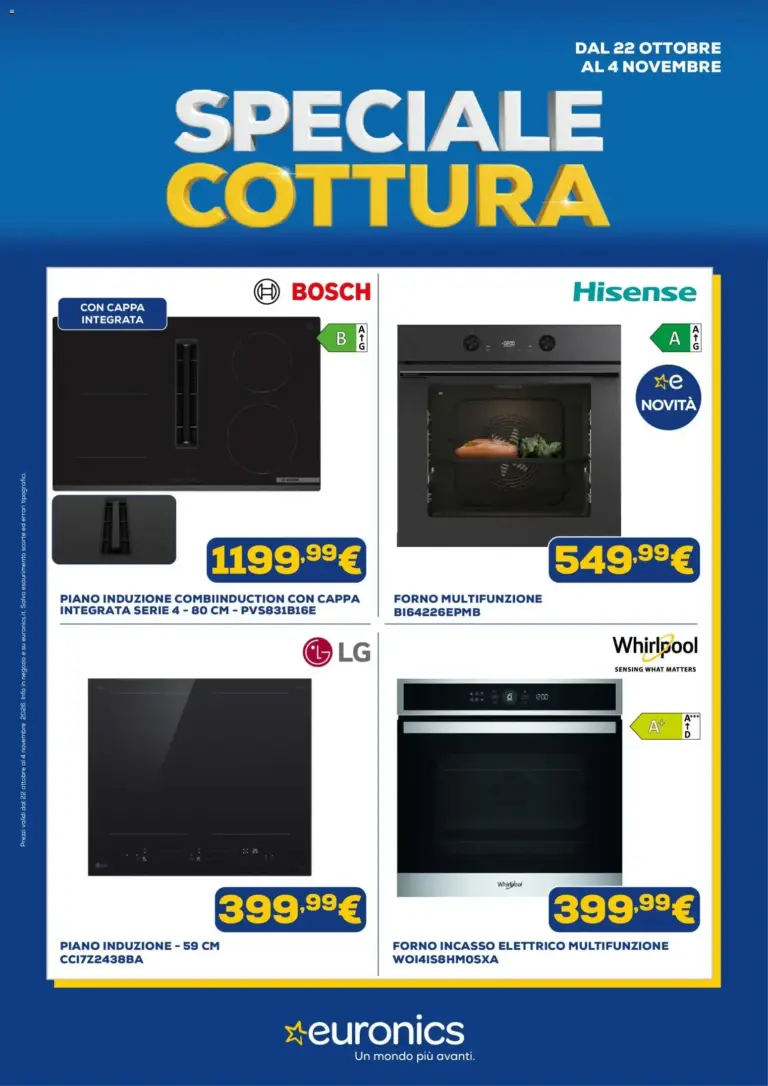 Euronics volantino Cottura dal 22/10/2026