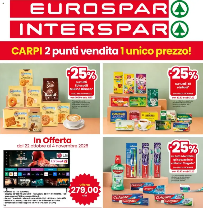 Interspar volantino Capri dal 22/10/2026