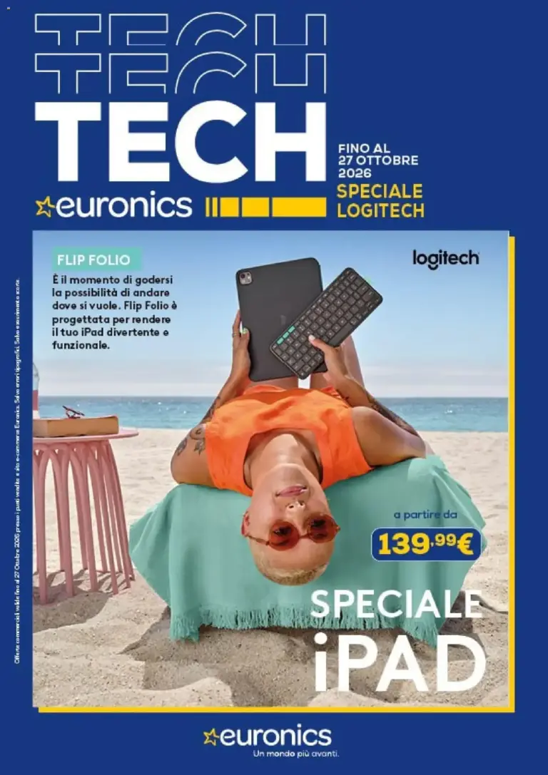 Euronics volantino Logitech dal 22/10/2026