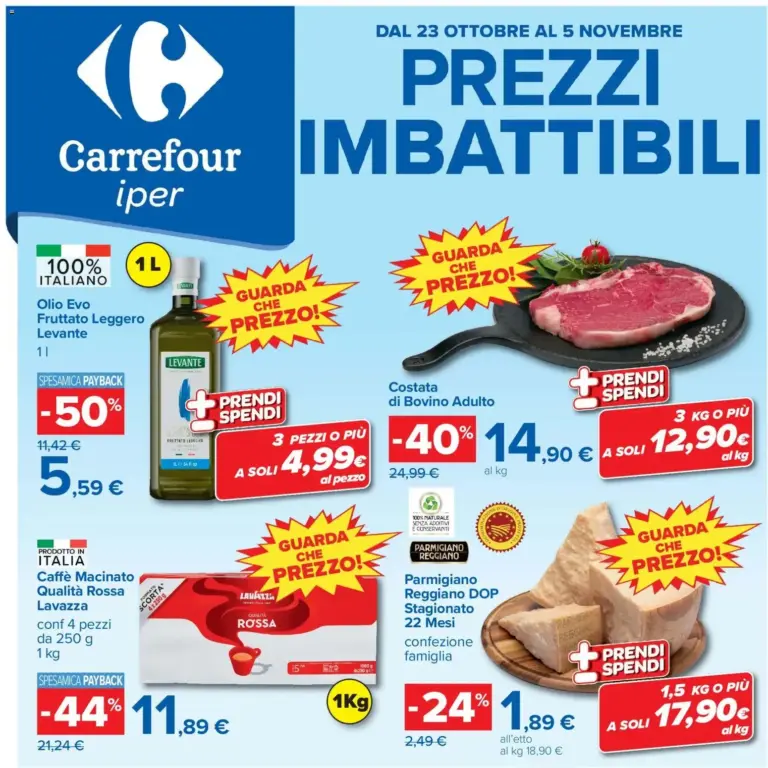 Carrefour volantino Iper dal 23/10/2026