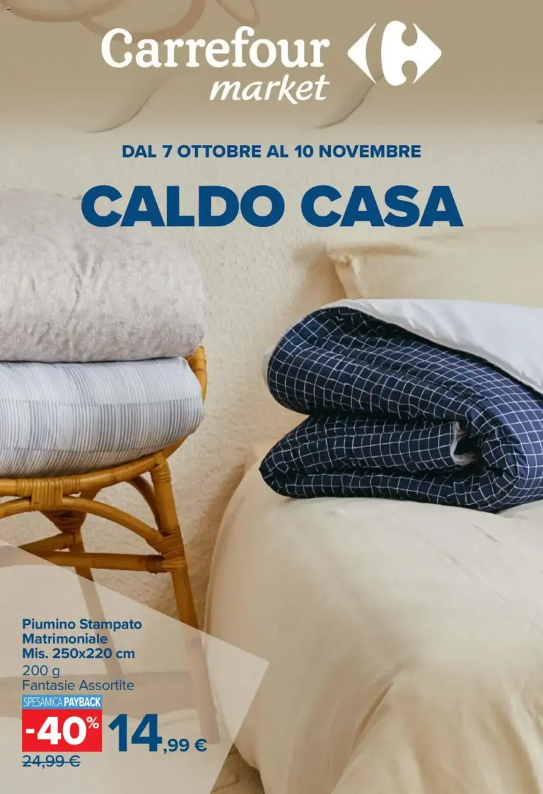 Carrefour volantino Market Caldo Casa dal 07/10/2026