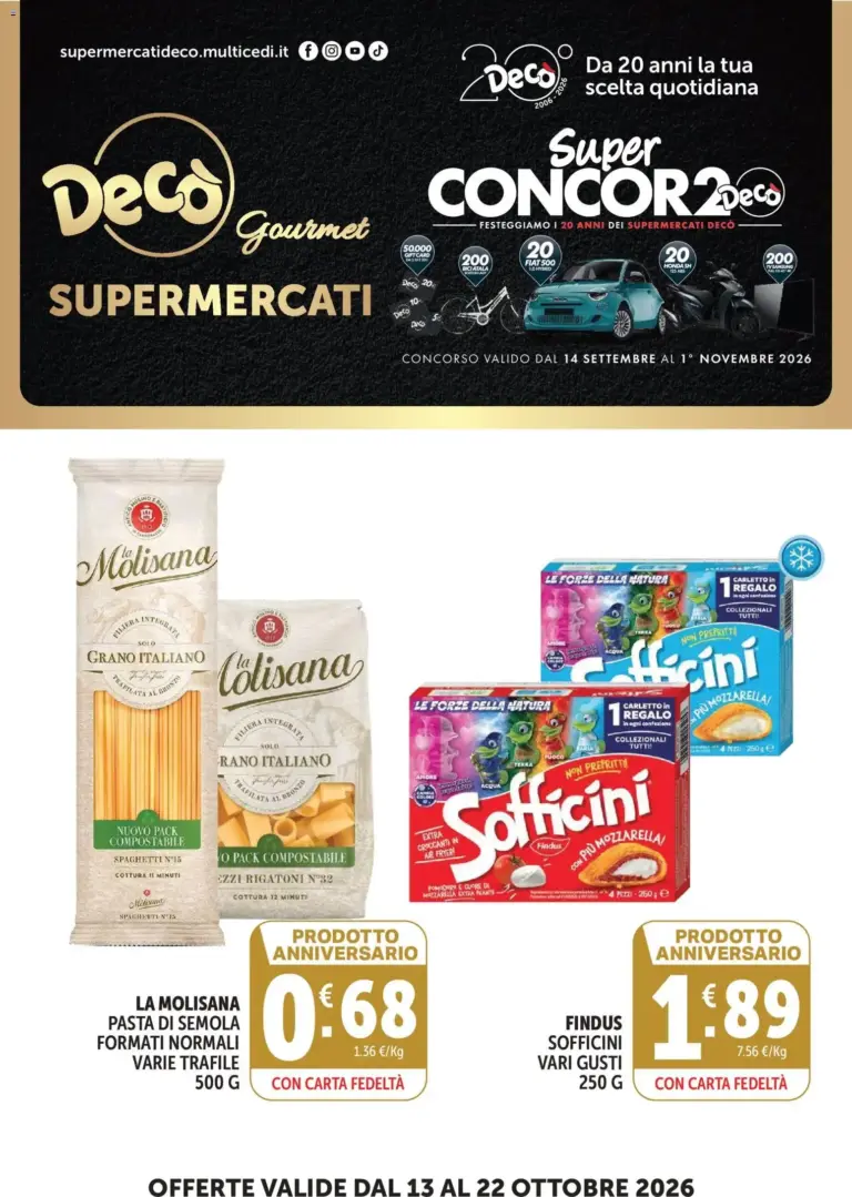 Decò volantino Gourmet dal 13/10/2026