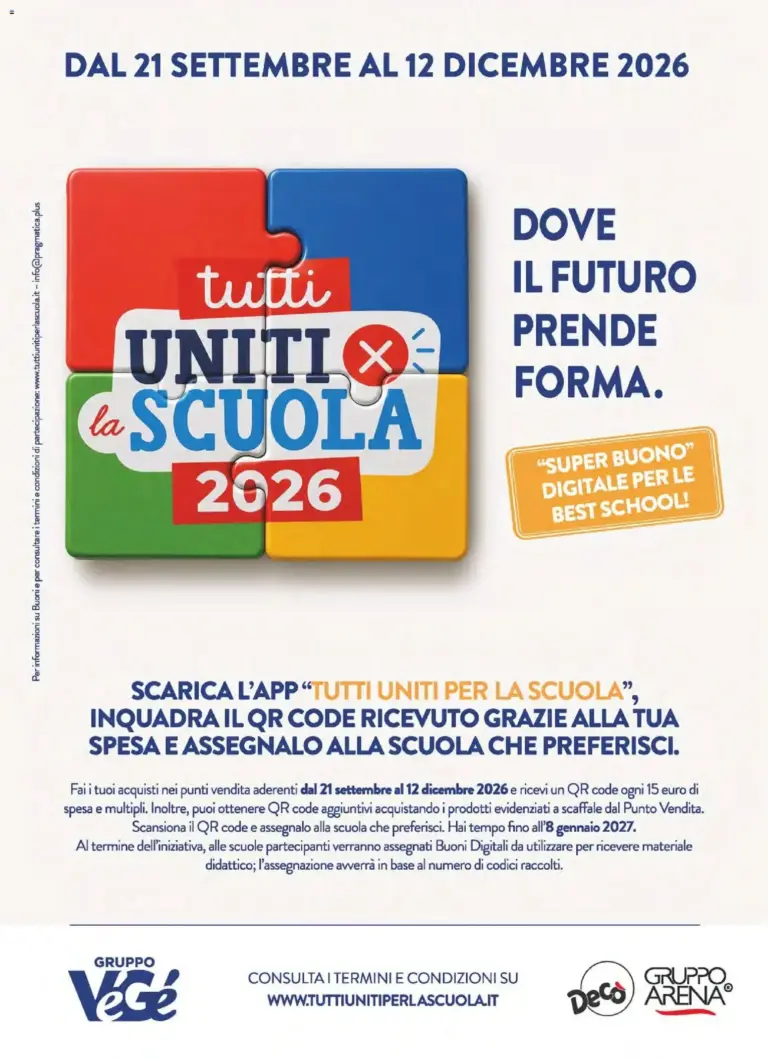Decò volantino Tutti Uniti Per La Scuola dal 14/10/2026